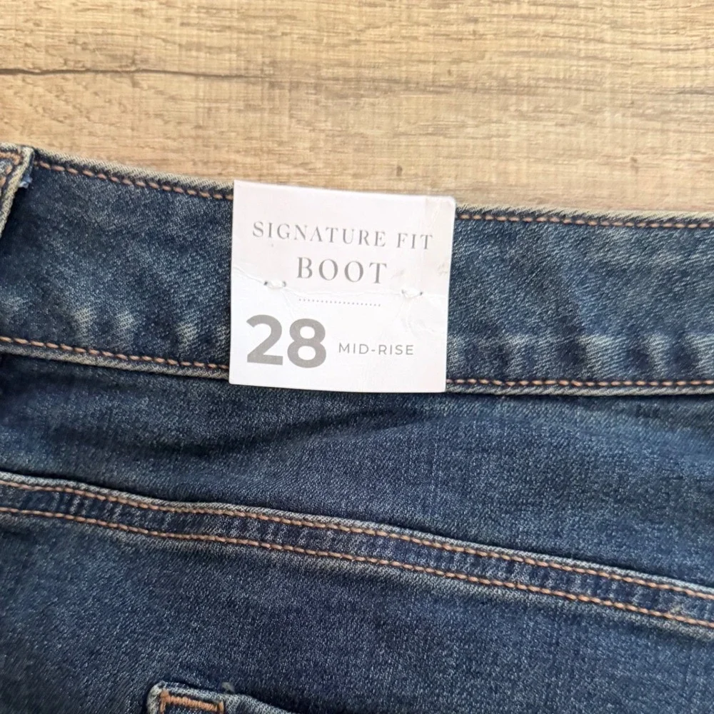 Lane Bryant Signature Fit Bootcut Jeans Womens 28 Mid-Rise Blue Denim NWT - Picture 5 of 7